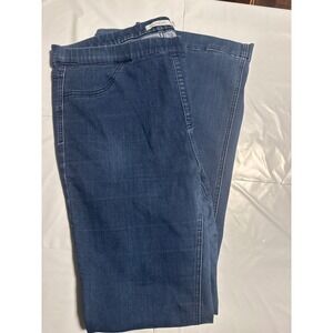Ms. Cello Women's Denim Jeggings 2X Pull On Blue Jeans Comfort Stretch